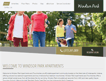 Tablet Screenshot of livewindsorpark.com
